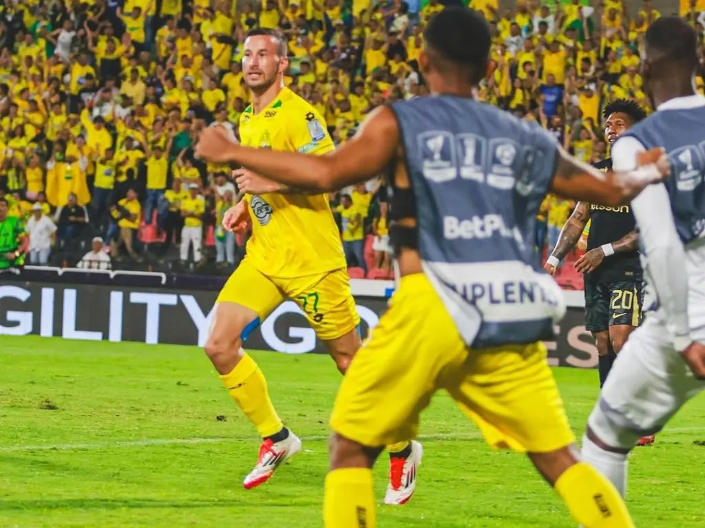 Luciano Pons fue clave en el triunfo ante Atlético Nacional. 