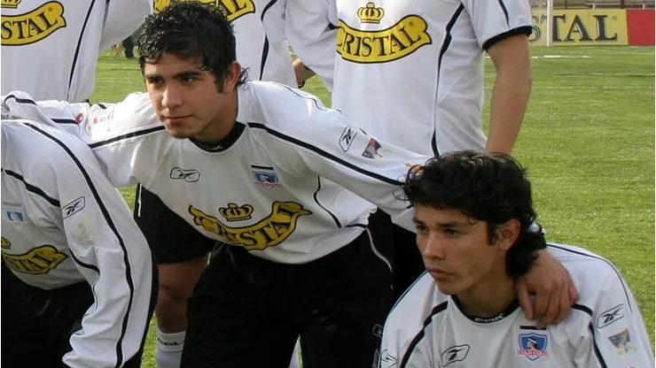 Matías Fernández y Felipe Flores jugando por Colo Colo.