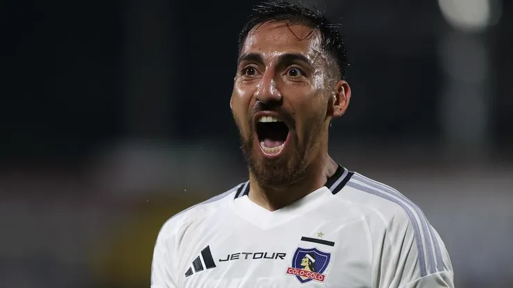 Javier Correa fue la figura de Colo Colo vs Bucaramanga. | Imagen: Colo Colo.