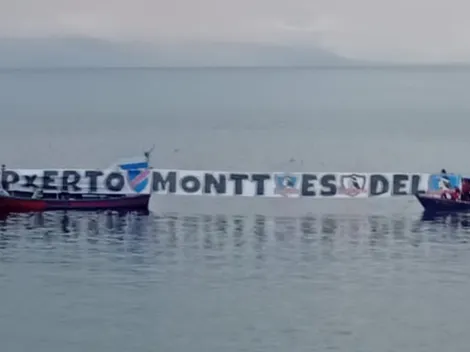 Hinchas de Colo Colo realizan hermosa intervención en Puerto Montt