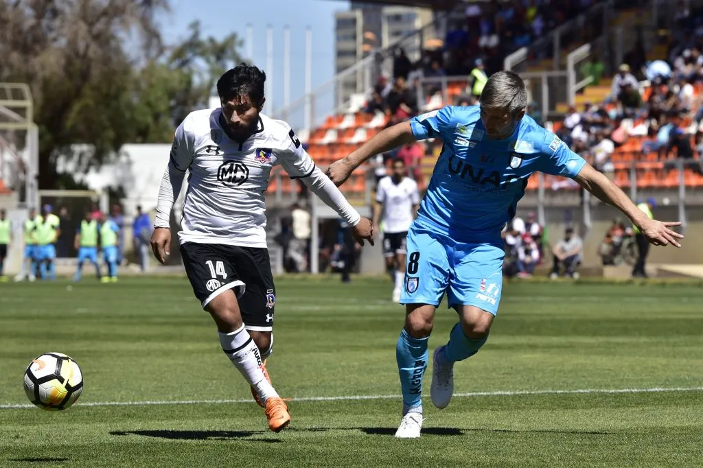 Nicolás Maturana enfrentando a Deportes Iquique el 2018. (Foto: Photosport)