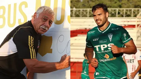 Carlos Caszely emociona a jugador de Santiago Wanderers tras partido con Colo Colo.