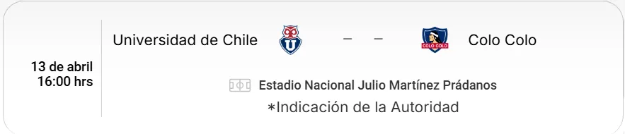 La ANFP hizo oficial el cambio de horario del Superclásico.
