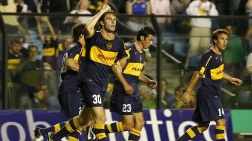 Mauro Boselli con la camiseta de Boca Juniors.
