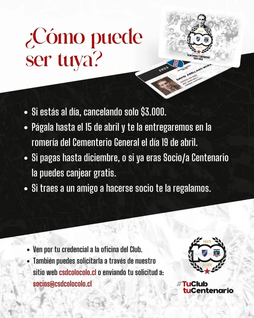 CSD Colo Colo indica cómo conseguir la nueva credencial para socios