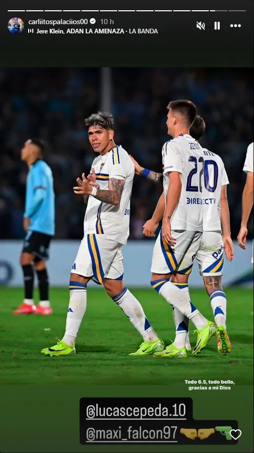 La celebración y dedicatoria de Carlos Palacios.