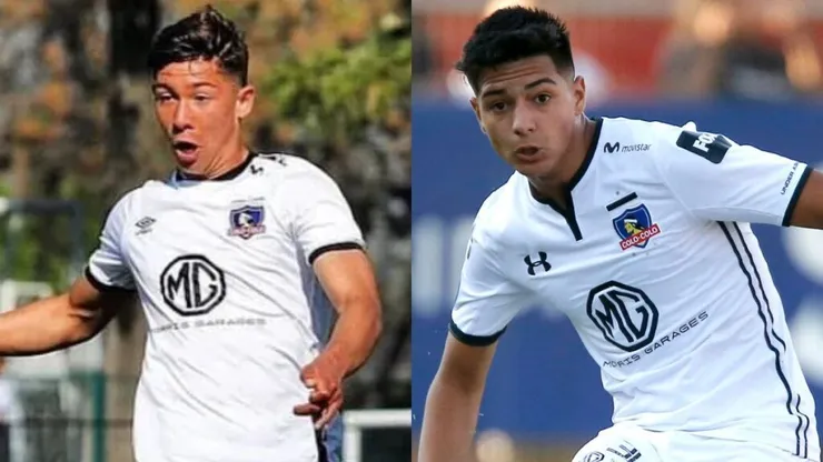 Felipe Loyola y Williams Alarcón con la camiseta de Colo Colo.