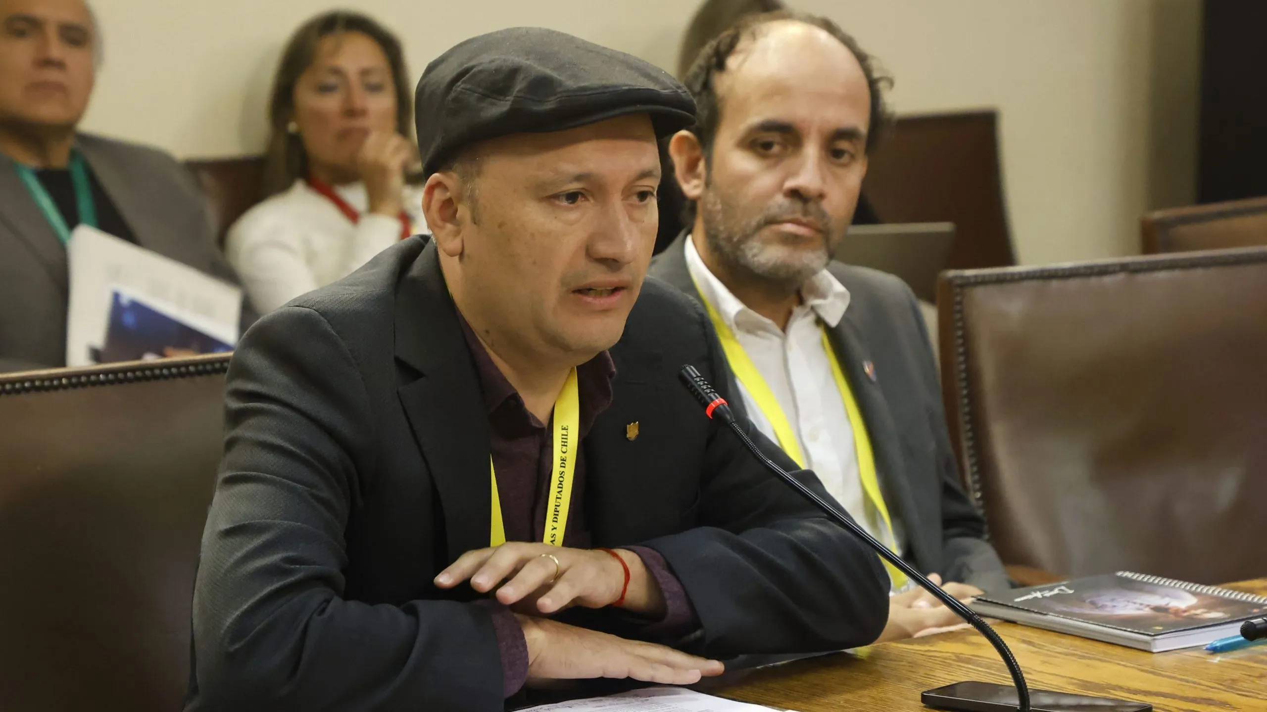Edmundo Valladares en la reunión del Congreso Nacional. (Foto: Aton Chile)