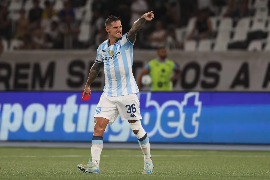 Bruno Zuculini es baja en Racing vs Colo Colo