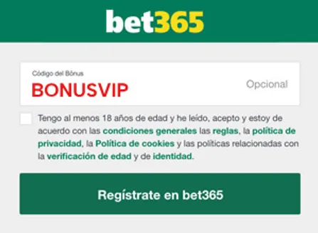 codigo bonus bet365