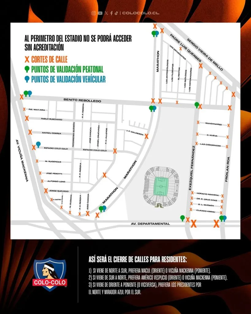 Las medidas de seguridad de Colo Colo ante Coquimbo Unido. Imagen: Colo Colo Oficial