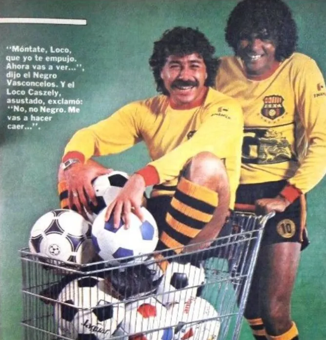 La exitosa dupla alba de Caszely con Vasconcelos se reencontró en Barcelona SC de Ecuador | Foto: Archivo