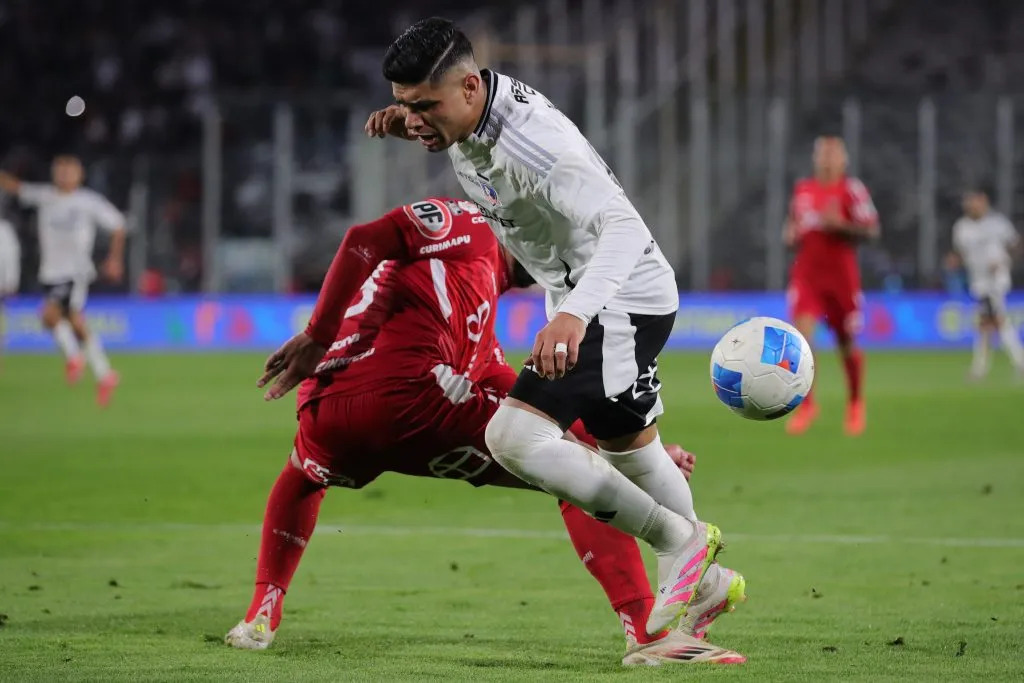 Claudio Aquino en el partido de Colo Colo vs Ñublense. (Foto: Photosport)