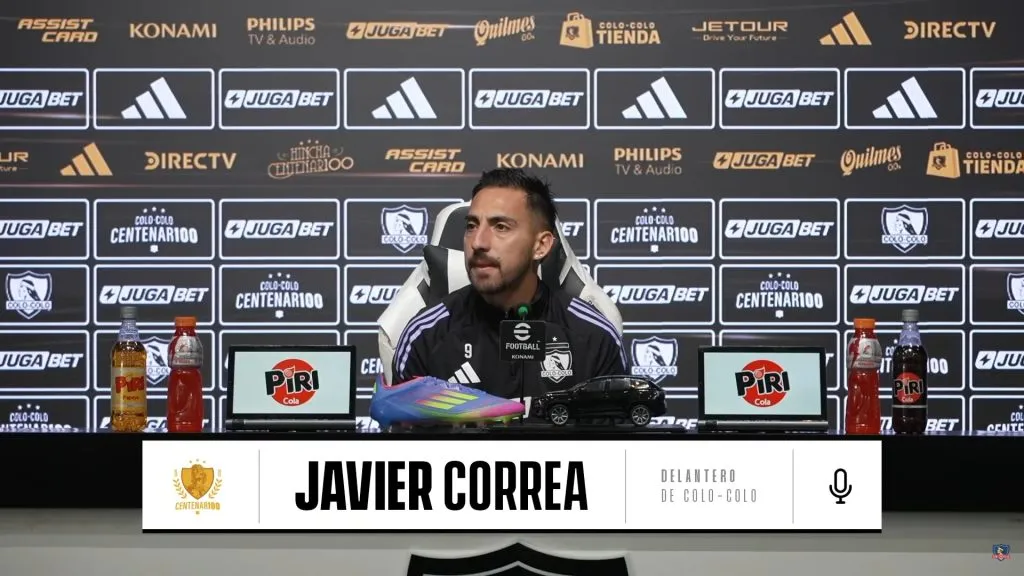 Javier Correa en conferencia de prensa. (Foto: captura)