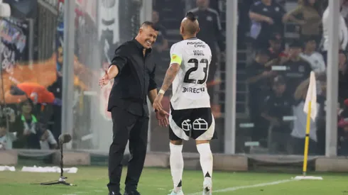 La afectuosa dedicatoria de Vidal a Almirón tras goleada de Colo Colo.
