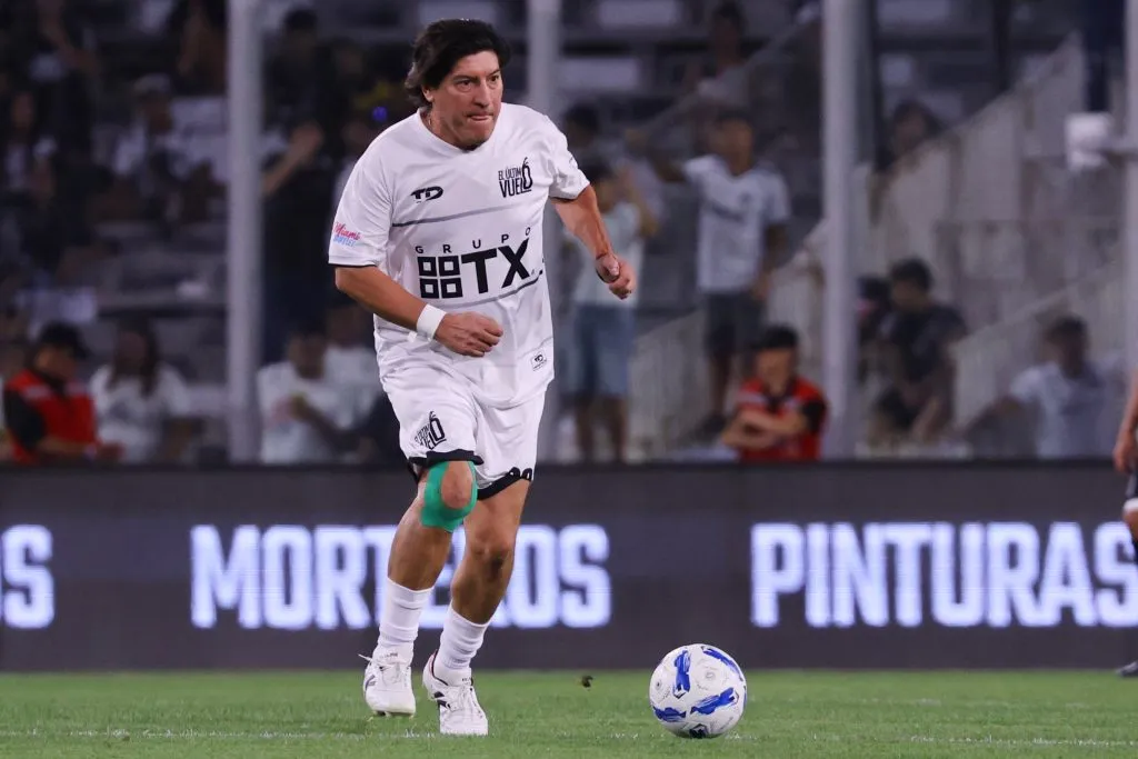 El delantero en la despedida de Jaime Valdés. (Foto: Photosport)