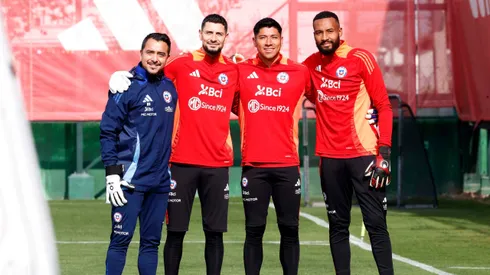 Lawrence Vigouroux con la Selección Chilena.