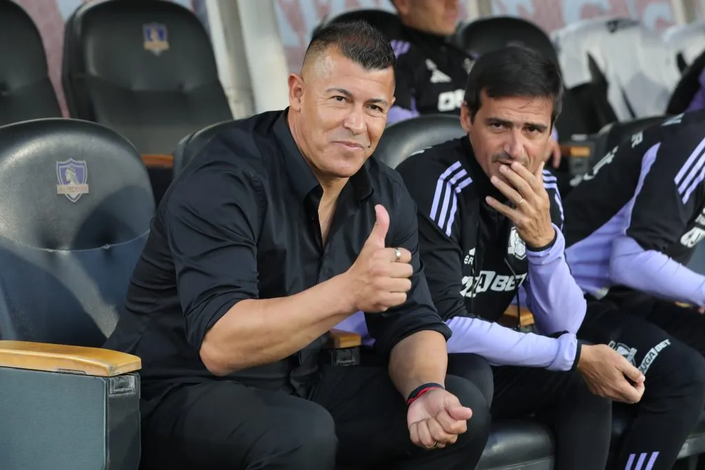 Jorge Almirón junto a Pablo Richetti en Colo Colo