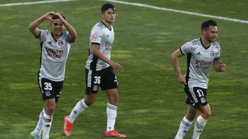 Joan Cruz, Pablo Solari y Gabriel Suazo en aquella final de Copa Chile 2021.