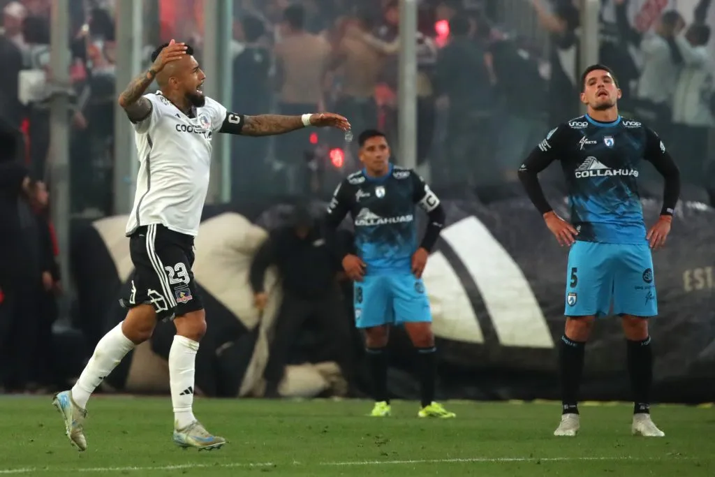 Arturo Vidal en partido con Iquique durante el 2024. (Foto: Photosport)