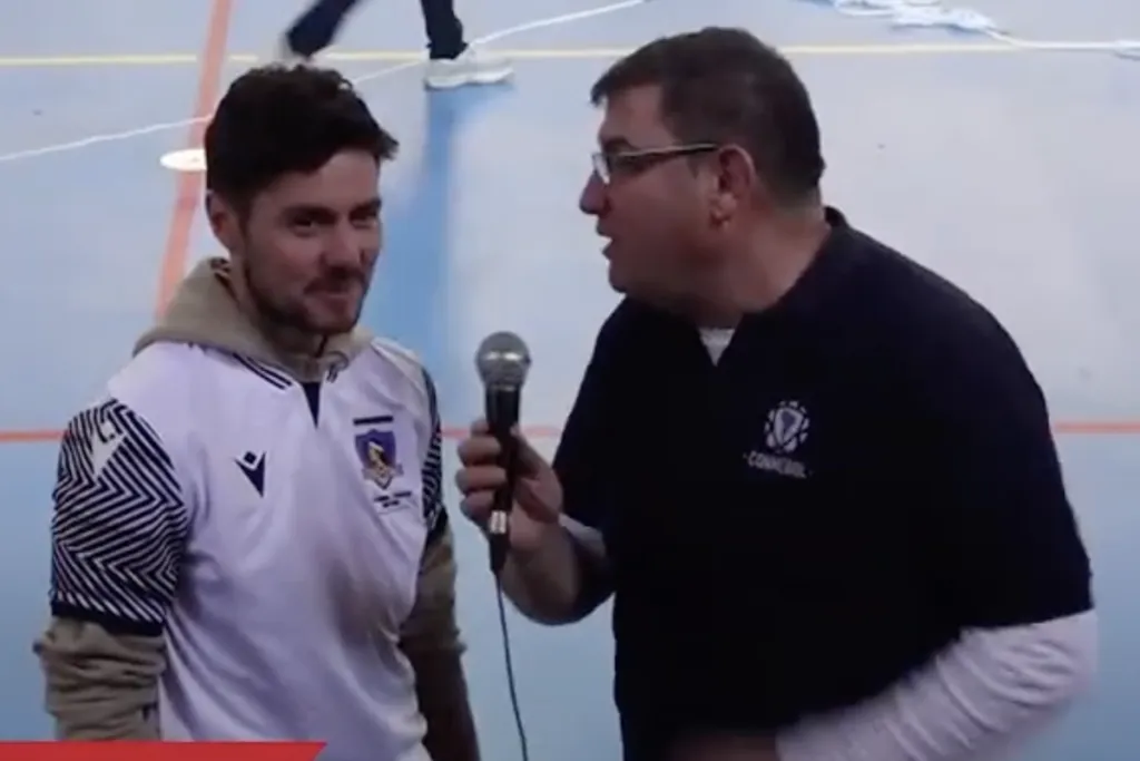 Marco Rojas llegó a La Florida para apoyar a Colo Colo futsal