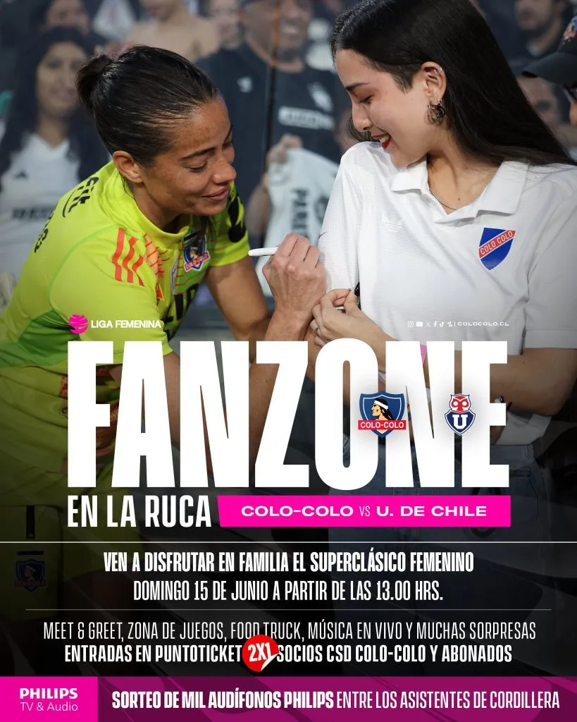 Colo Colo motiva a sus hinchas a asistir al Superclásico Femenino | Foto: Colo Colo