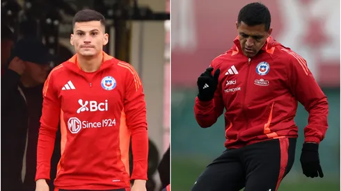 Lucas Cepeda y Alexis Sánchez en la Selección