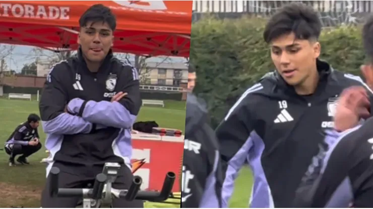 Damián Pizarro sorprendió en entrenamiento de Colo Colo.