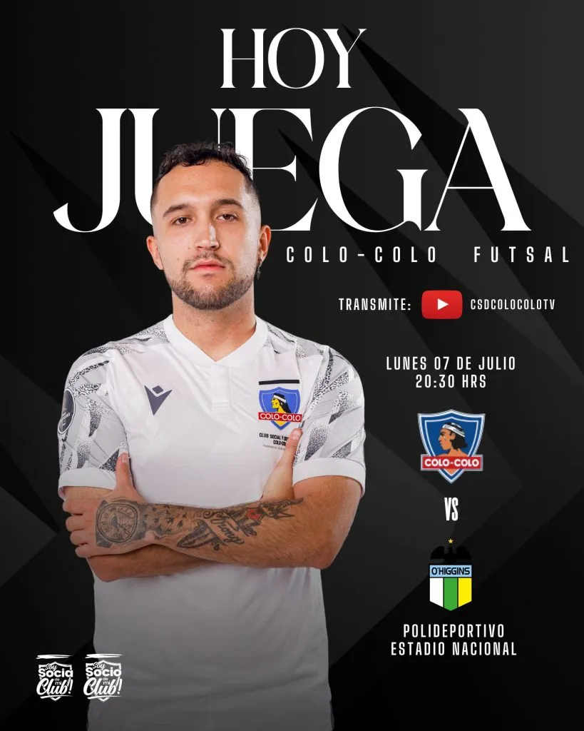 Partido de Colo Colo Futsal. (Foto: @CSDColoColo)