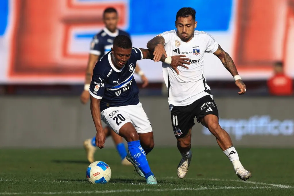 Marcos Bolados es una de las dudas de Jorge Almirón para el Superclásico. Imagen: Felipe Zanca/Photosport