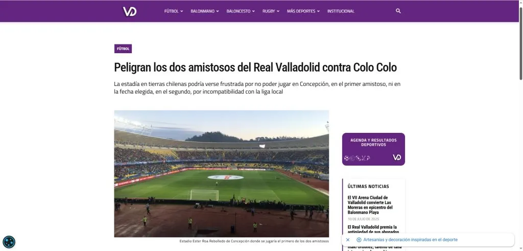 Medio español reacciona a la suspensión del partido.