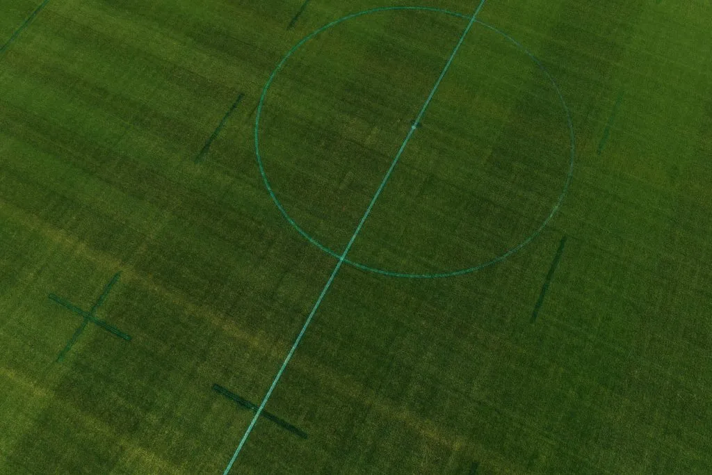 La cancha del Estadio Nacional antes del Superclásico entre Colo Colo y la U.