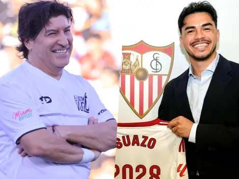 La reacción de Iván Zamorano al arribo de Gabriel Suazo al Sevilla