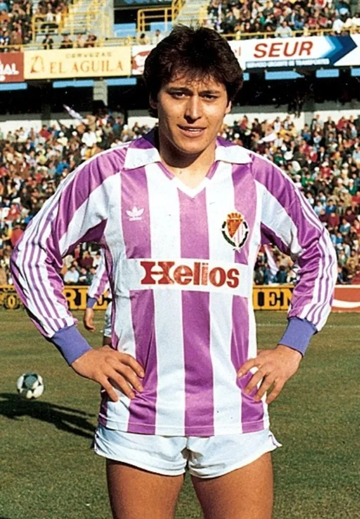 Patricio Yáñez con la camiseta de Valladolid