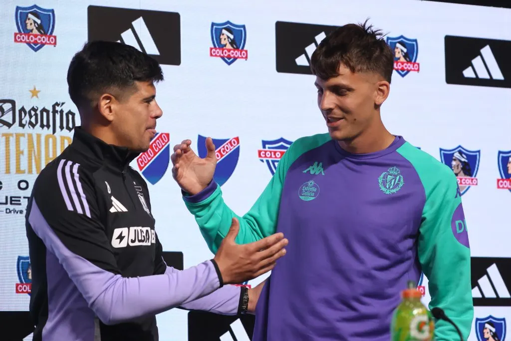 Esteban Pavez y Iván Alejo enfrentaron los micrófonos en la conferencia de capitanes previa al amistoso de este miércoles en el Estadio Sausalito de Viña del Mar. 