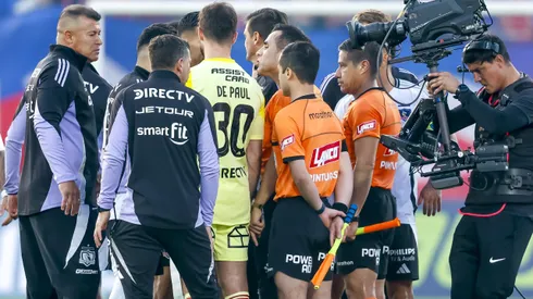 Jorge Almirón encaró a Piero Maza tras el Superclásico.