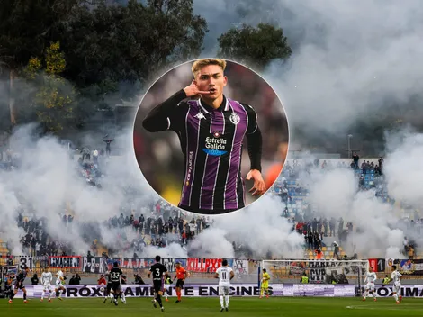 Goleador del Valladolid maravillado con la hinchada y Vidal