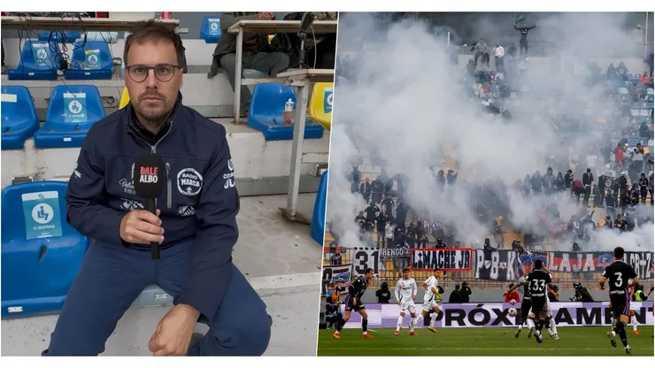 Periodista español queda vuelto loco con la hinchada de Colo Colo.