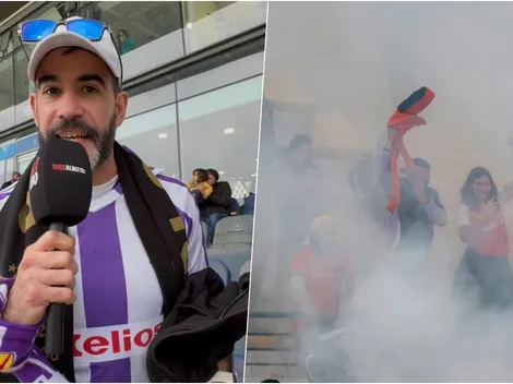 La alegría de un hincha del Valladolid al encontrarse con la barra de Colo Colo: “Ha sido…”