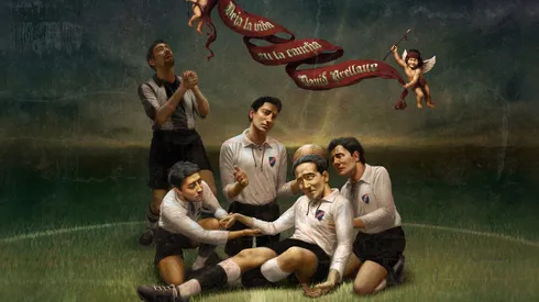 Con Arellano: Colo Colo inaugura nuevo mural en el Monumental con el Real Valladolid.