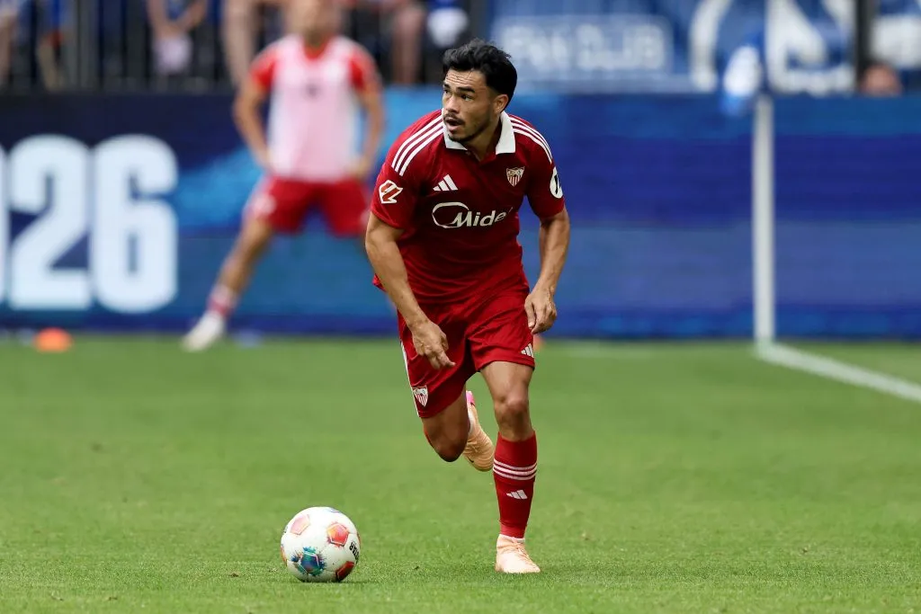 Gabriel Suazo en el amistoso del Sevilla vs Schalke 04. (Foto: Getty Images)