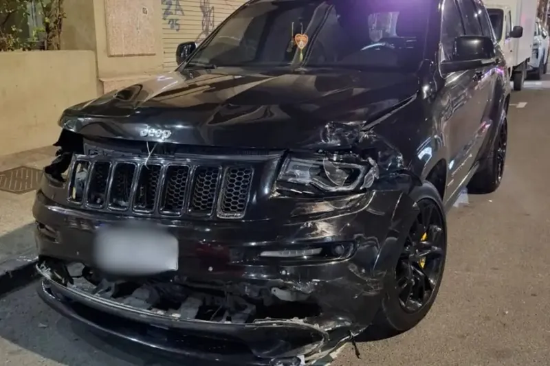 El auto de Brayan Cortés tras el accidente vehicular que sufrió este miércoles