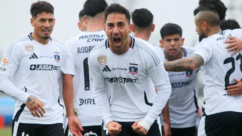 Javier Correa festeja su gol en el empate 1-1 ante O'Higgins.