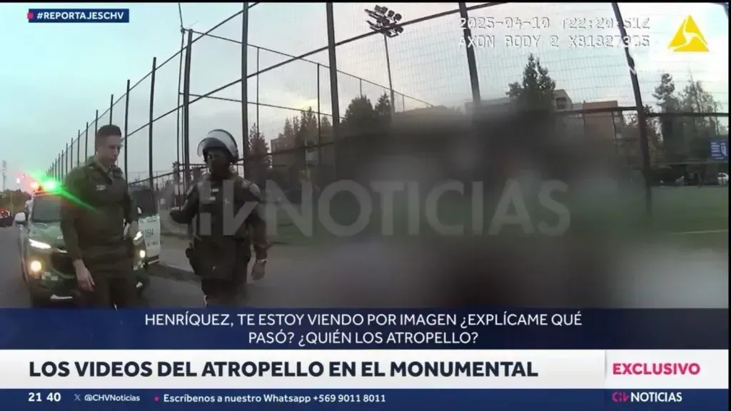 El momento de la tragedia de dos hinchas de Colo Colo en el Monumental. 