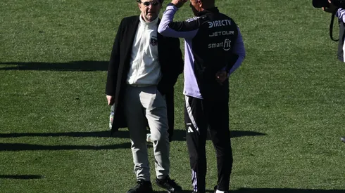 Aníbal Mosa con Jorge Almirón en Colo Colo.