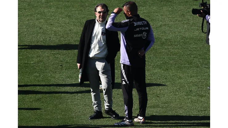 Aníbal Mosa con Jorge Almirón en Colo Colo.
