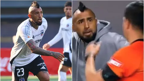 Vidal encaró a González por el penal cobrado.