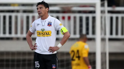 Pablo Contreras con la camiseta de Colo Colo