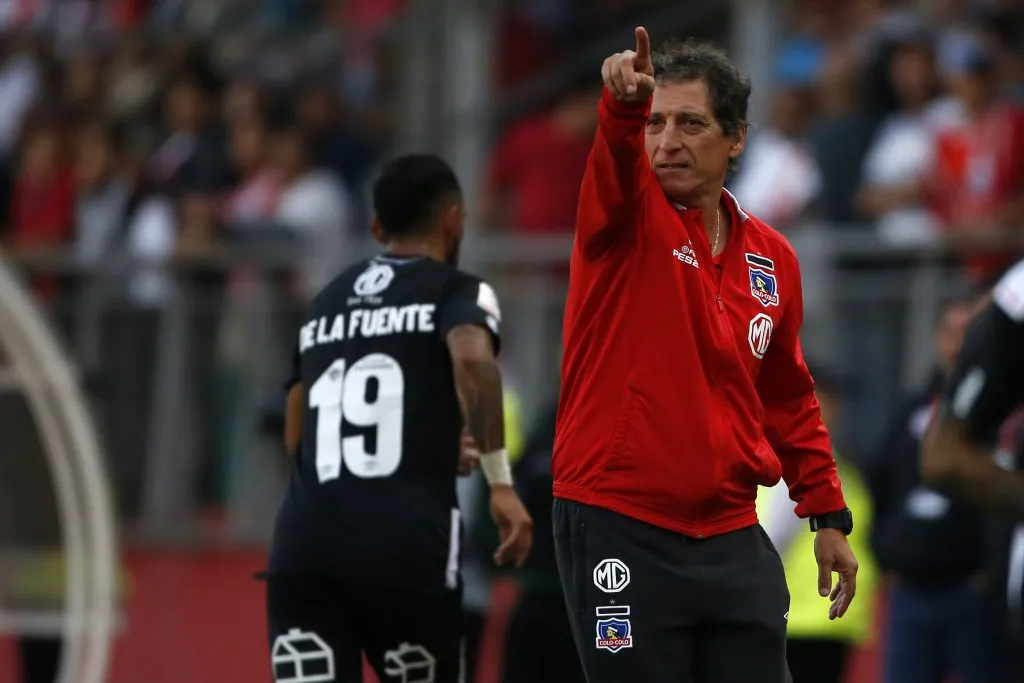Mario Salas como entrenador de Colo Colo. (Foto: Photosport)