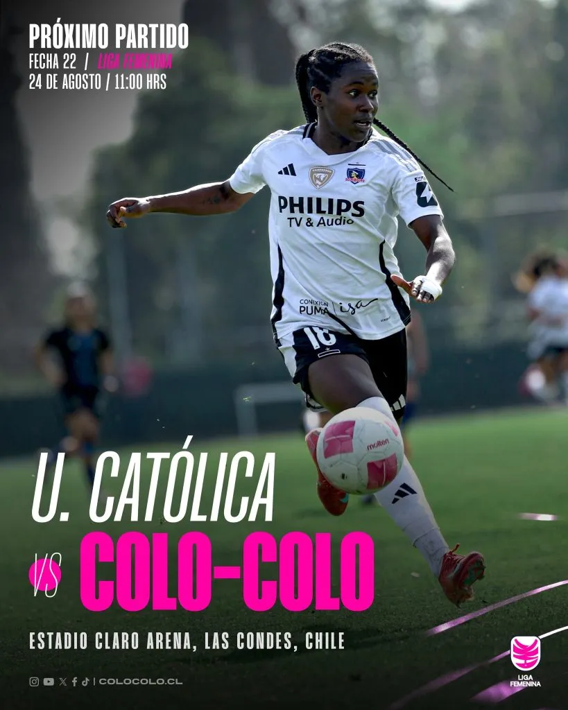 Colo Colo femenino confirma la programación del partido. (Foto: @ColoColoFem)